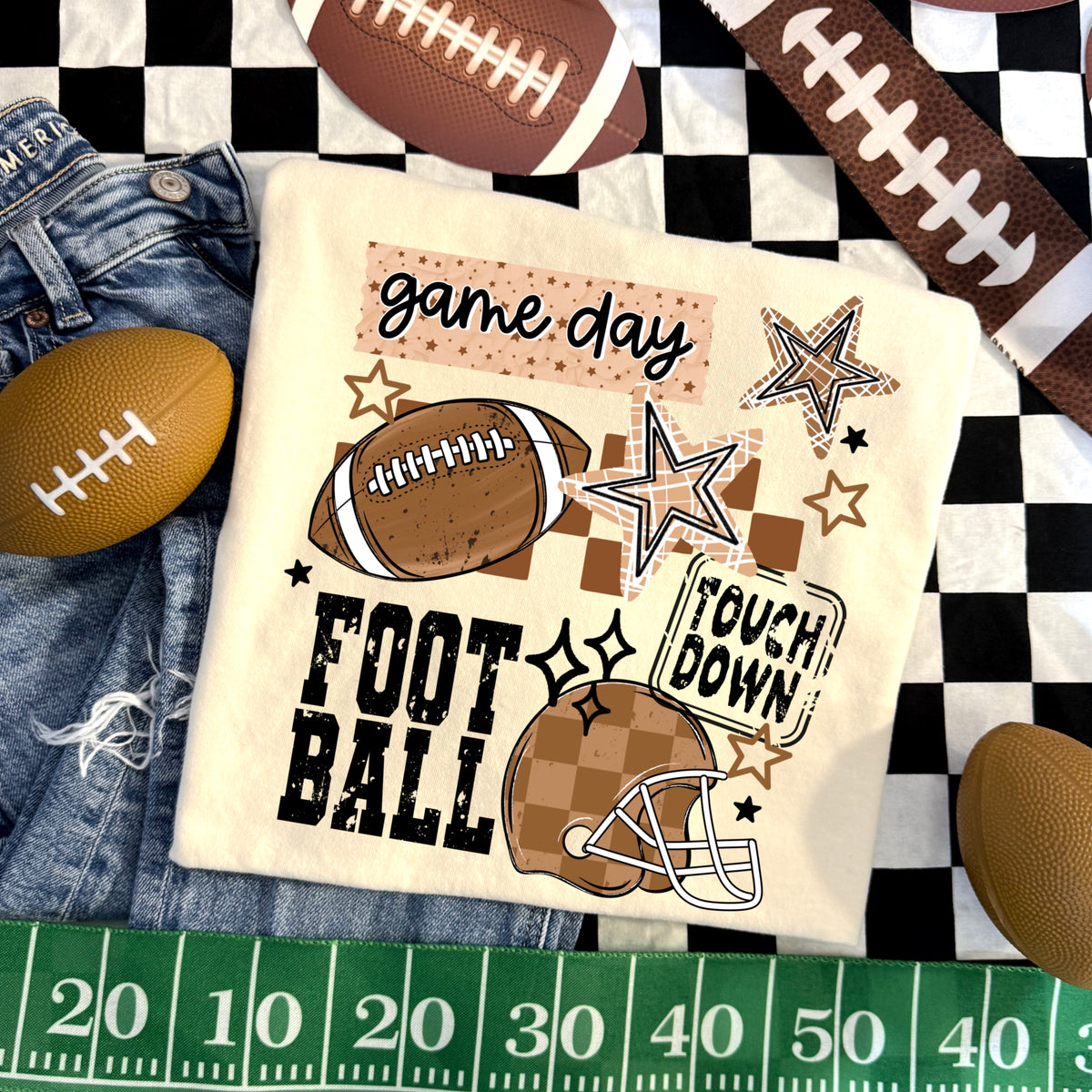 Game Day Football Touchdown | Printed