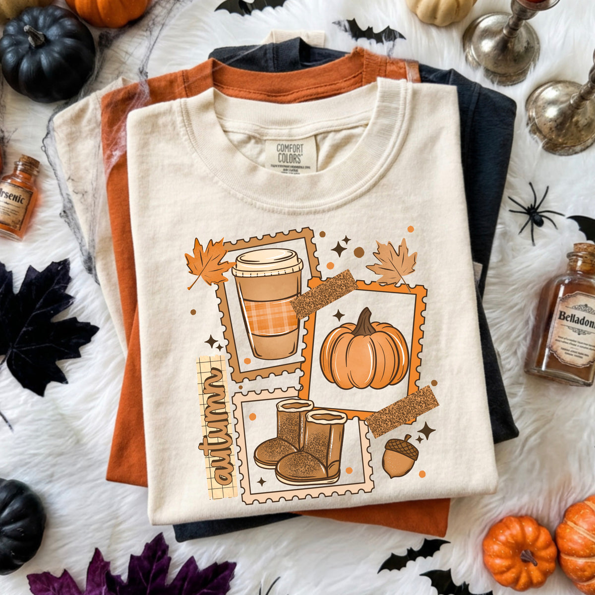 Autumn Stamp Collage | Printed
