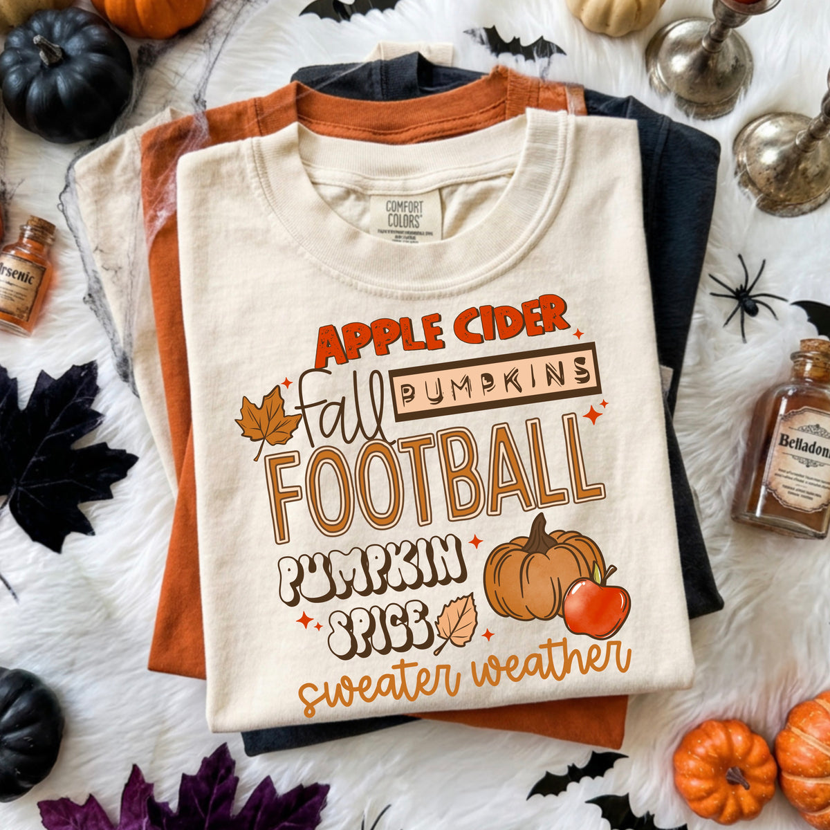 Apple Cider Fall Football Sweater Weather | Printed