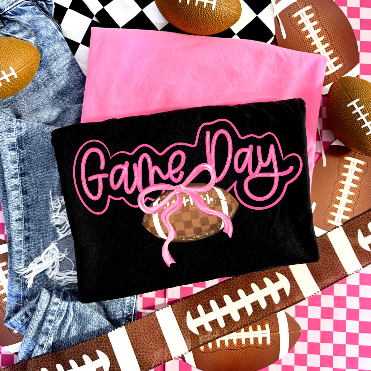 Game Day Bow Football | Printed