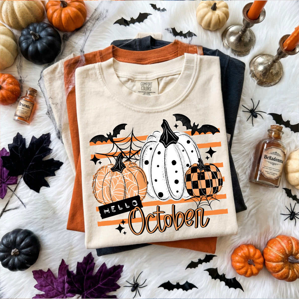 Hello October | Halloween | Printed