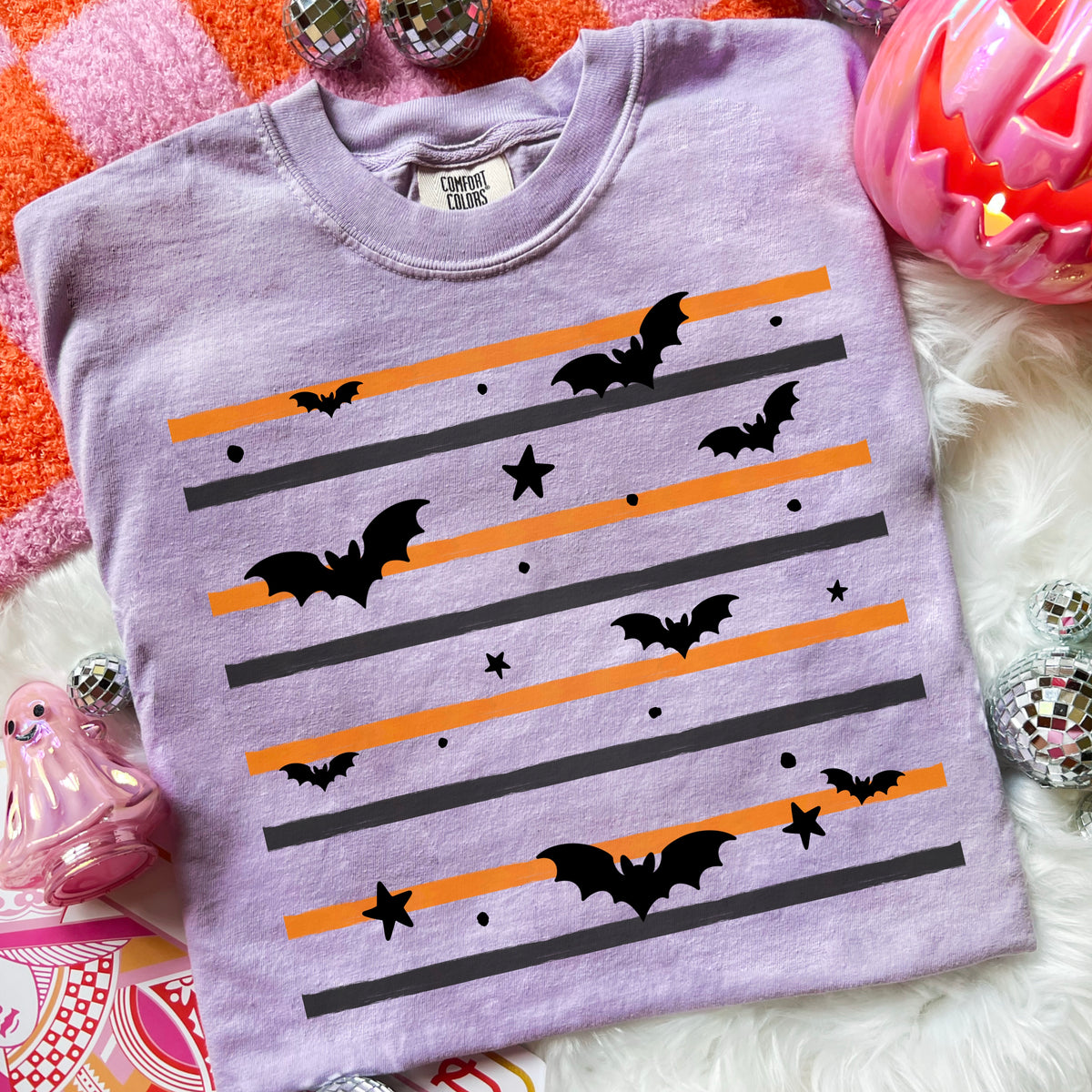 Striped Bats | Halloween | Printed