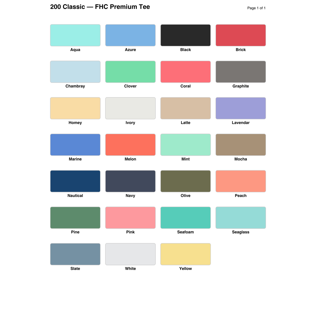 200 Classic: FHC Premium Tee