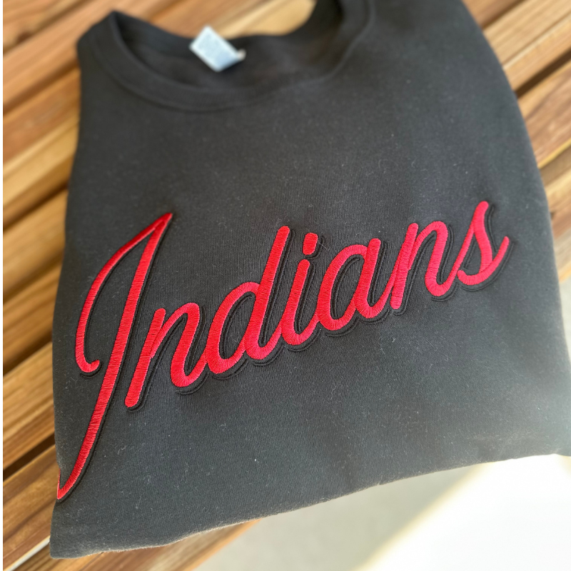 Indians Script | Embroidery