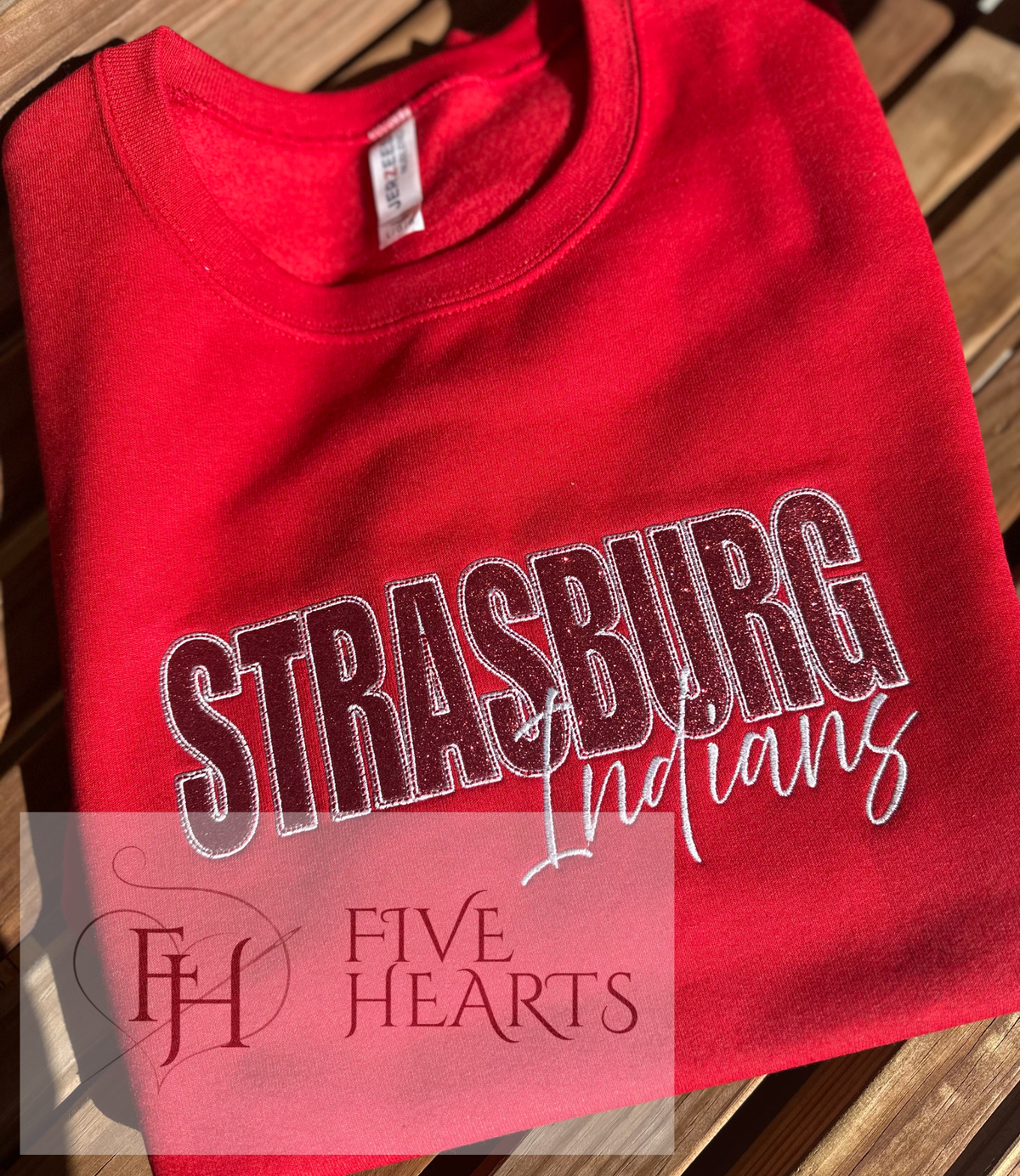 Strasburg Indians | Embroidery | Glitter Applique