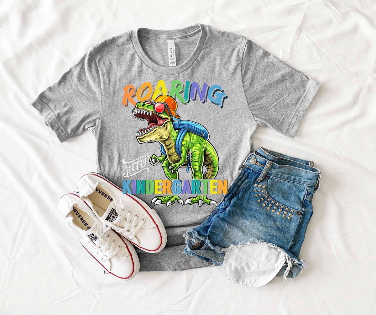 Roaring into kindergarten | Printed