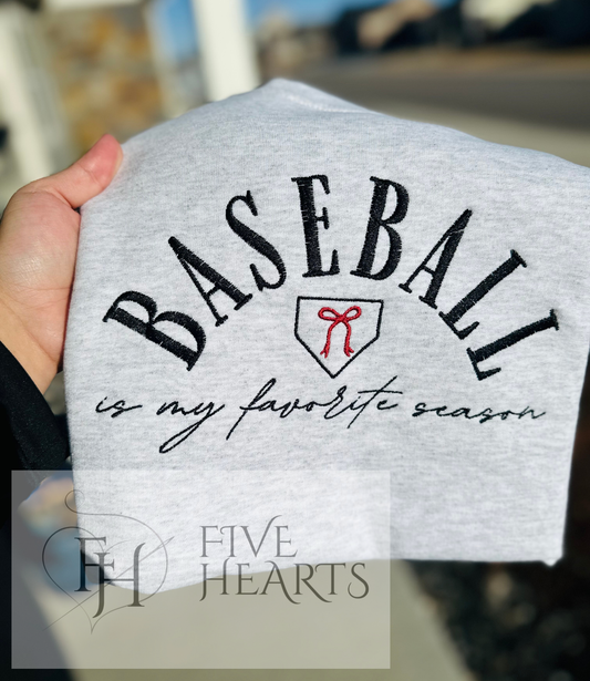 Baseball is My Favorite Season | Embroidery