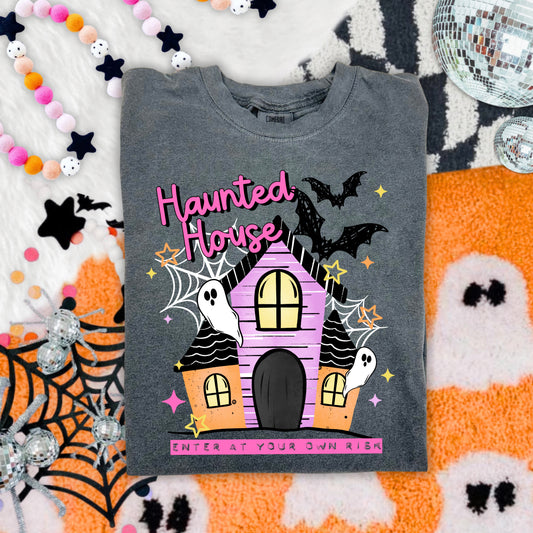 Haunted House Enter at Your Own Risk | Halloween | Printed