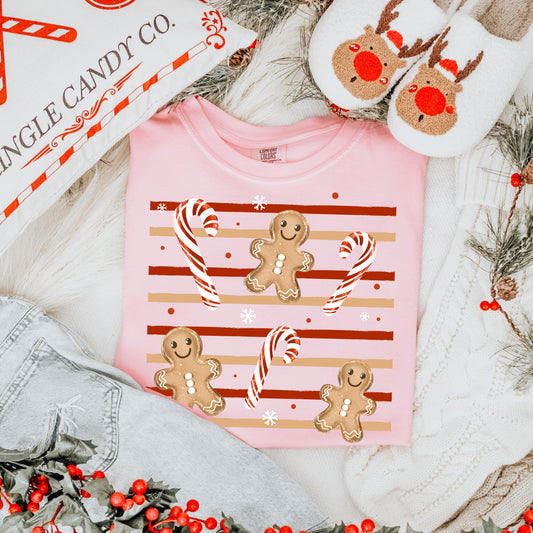 Gingerbread Men & Candy Canes | Printed