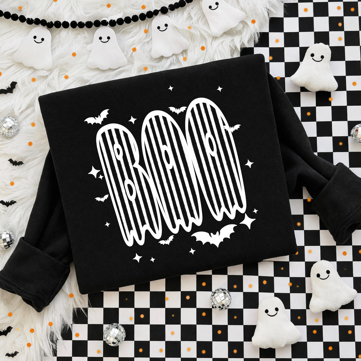 Striped Boo | Halloween | Printed