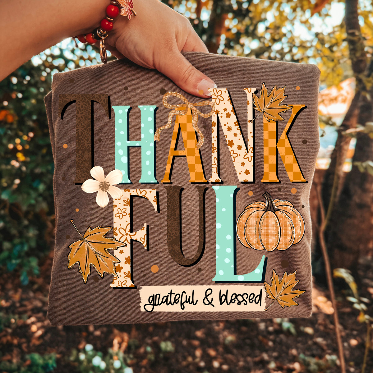 Thankful Grateful & Blessed | Printed