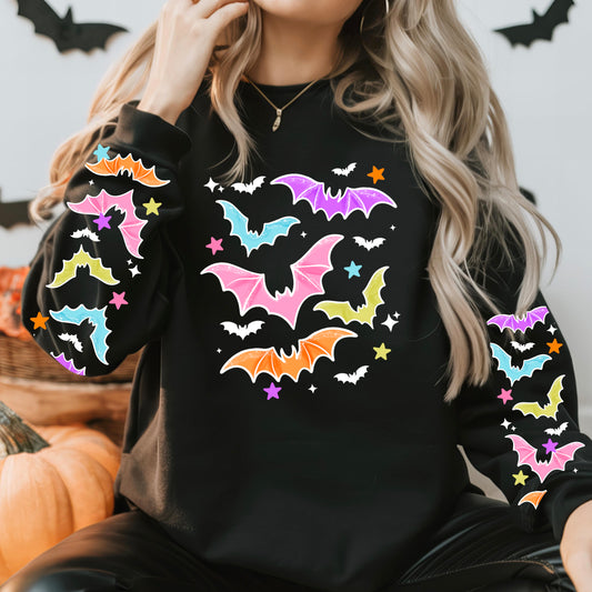 Colorful Bats | Halloween | Printed