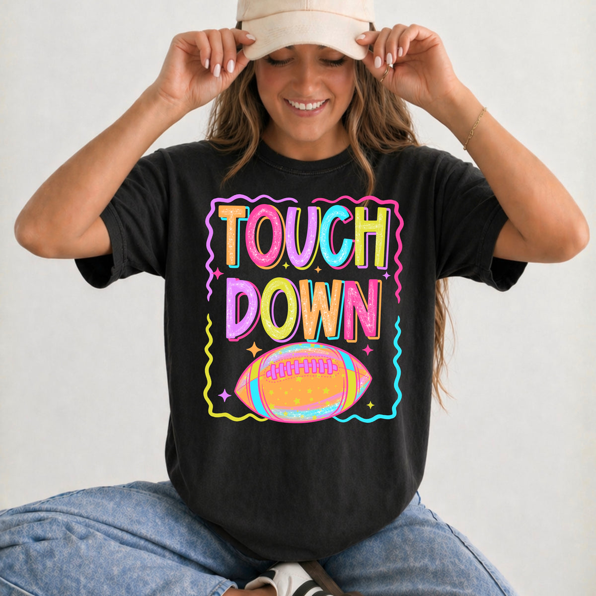 Touchdown Neon Football | Printed