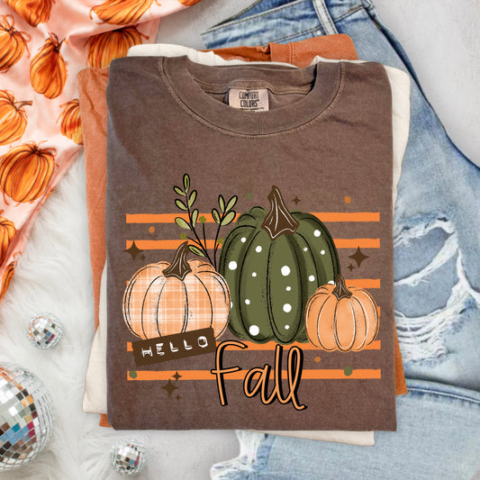Hello Fall Pumpkins | Printed