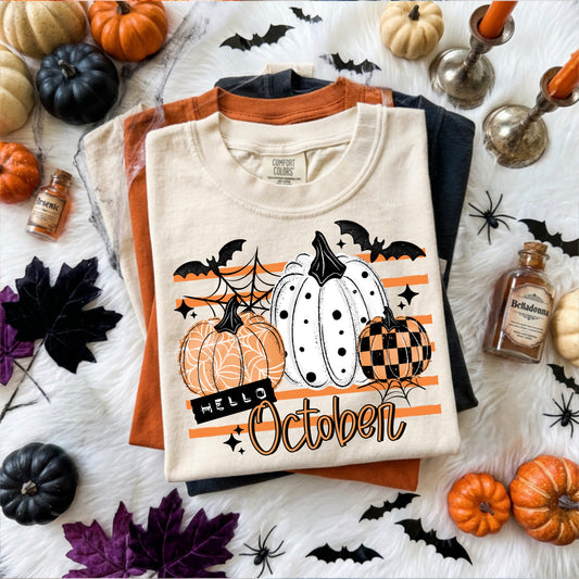 Hello October | Halloween | Printed