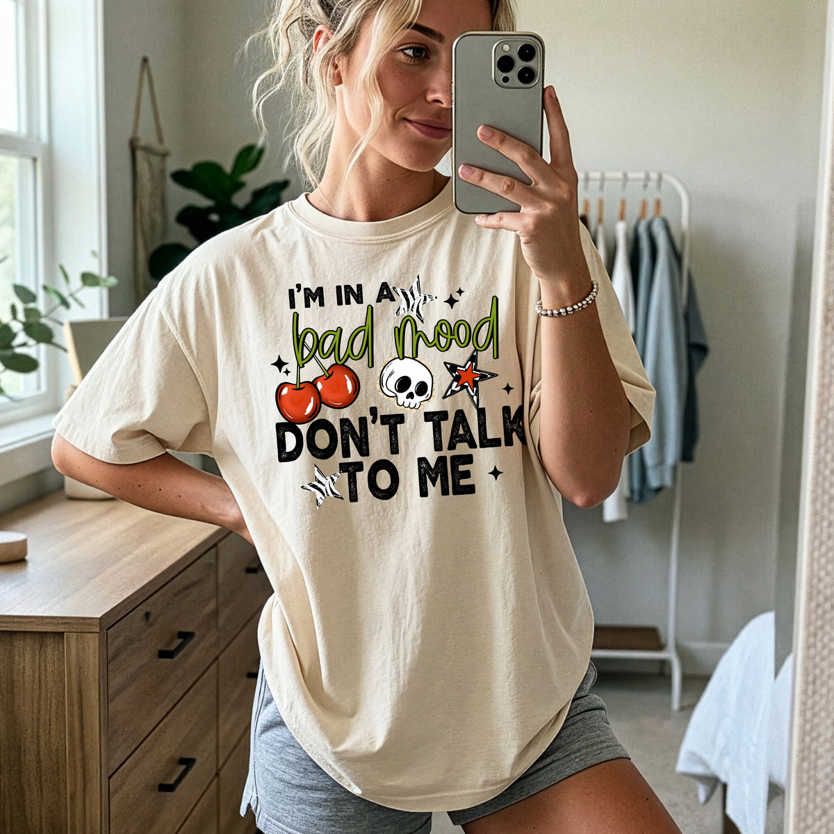 Bad Mood Don't Talk to Me | Printed