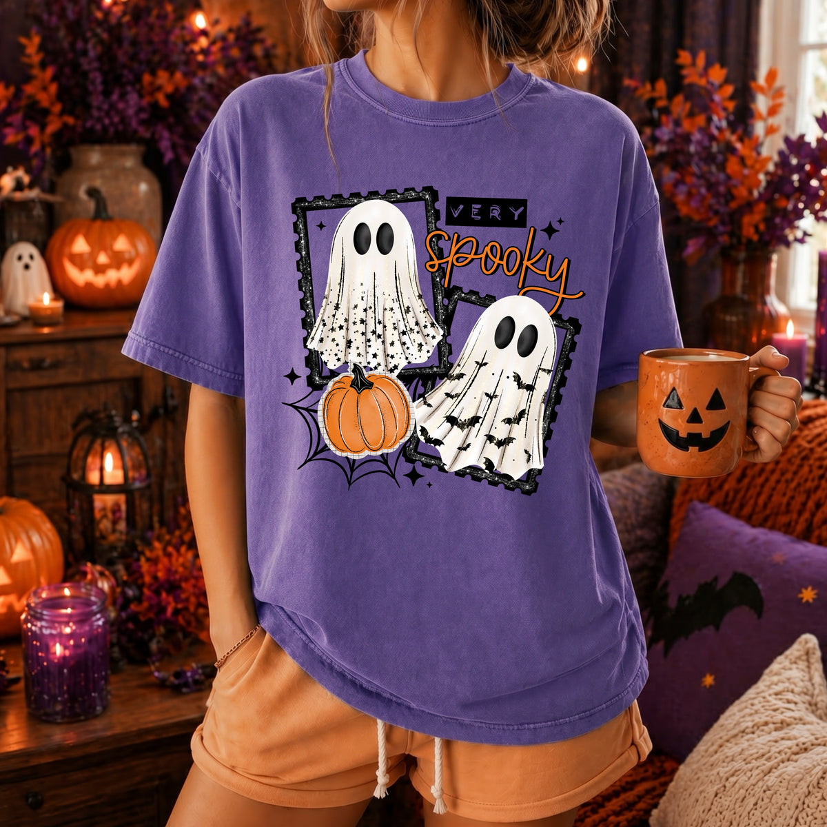 Very Spooky Framed Ghosts | Halloween | Printed