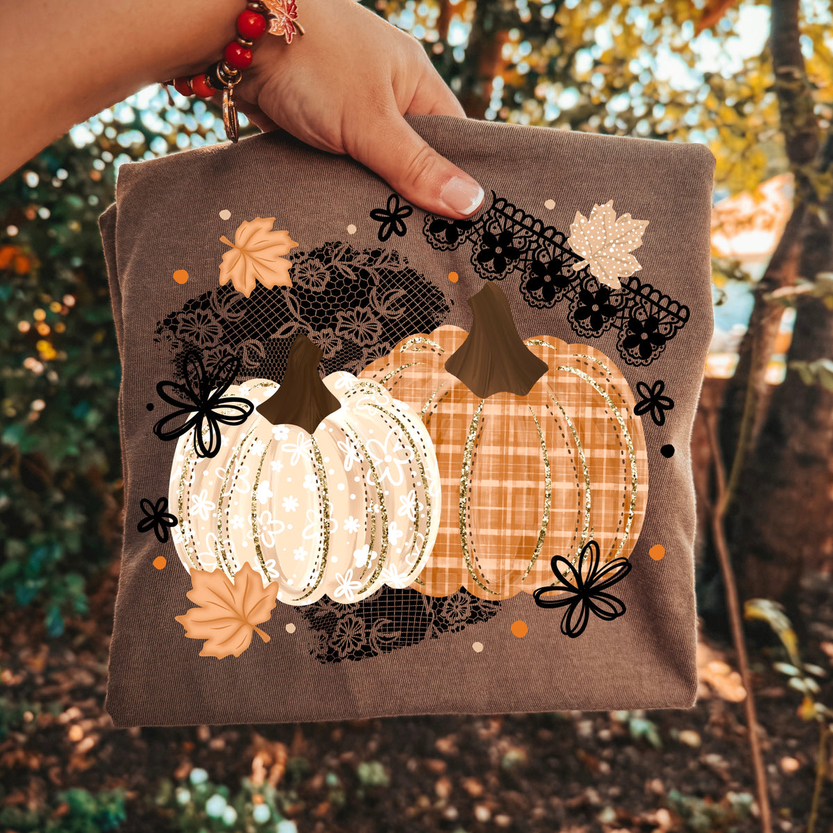 Lace Duo Pumpkins | Printed