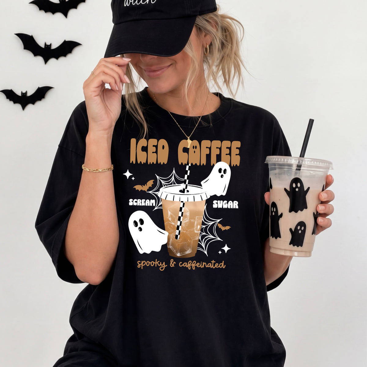 Spooky & Caffeinated Iced Coffee | Halloween | Printed