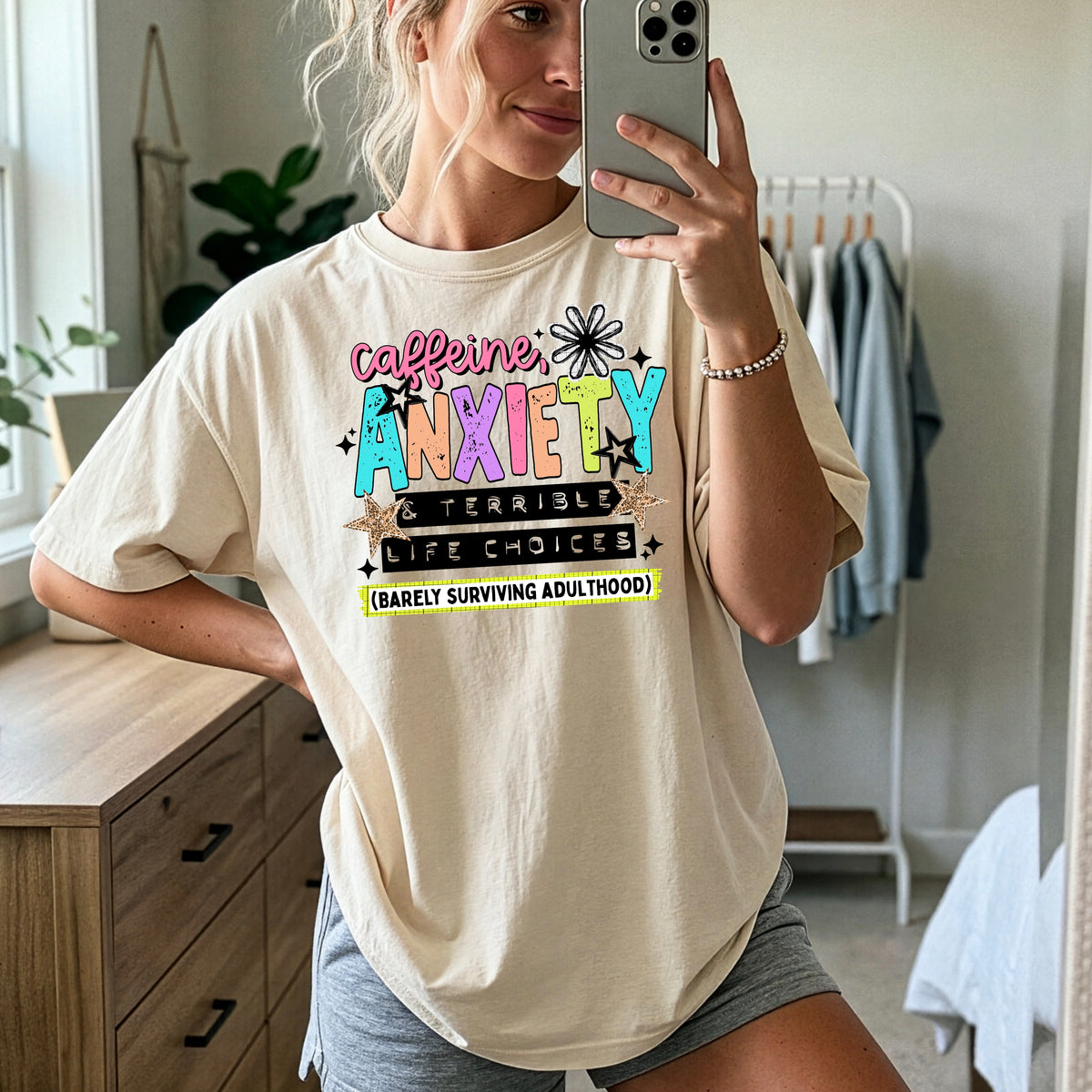 Caffeine Anxiety & Terrible Life Choices | Printed