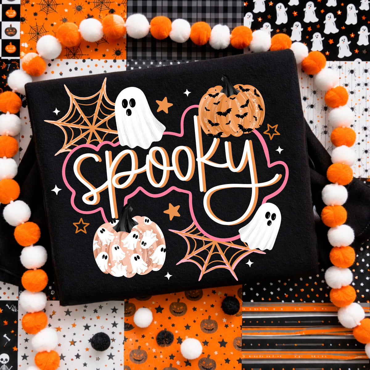 Spooky Pumpkins & Ghosts | Halloween | Printed