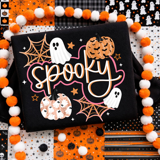 Spooky Pumpkins & Ghosts | Halloween | Printed