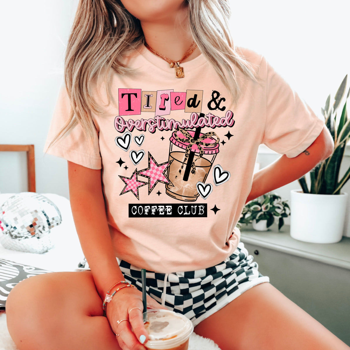 Tired & Overstimulated Coffee Club | Printed