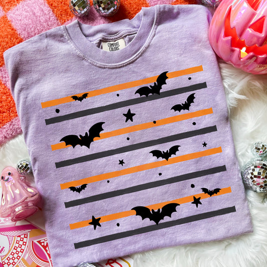 Striped Bats | Halloween | Printed