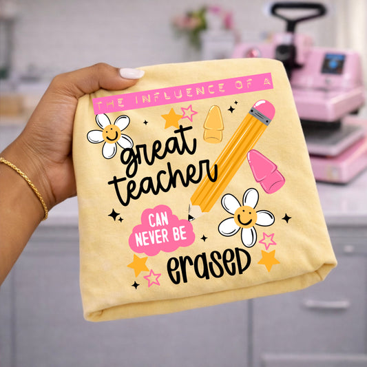 The Influence Of A Great Teacher Can Never Be Erased | Printed